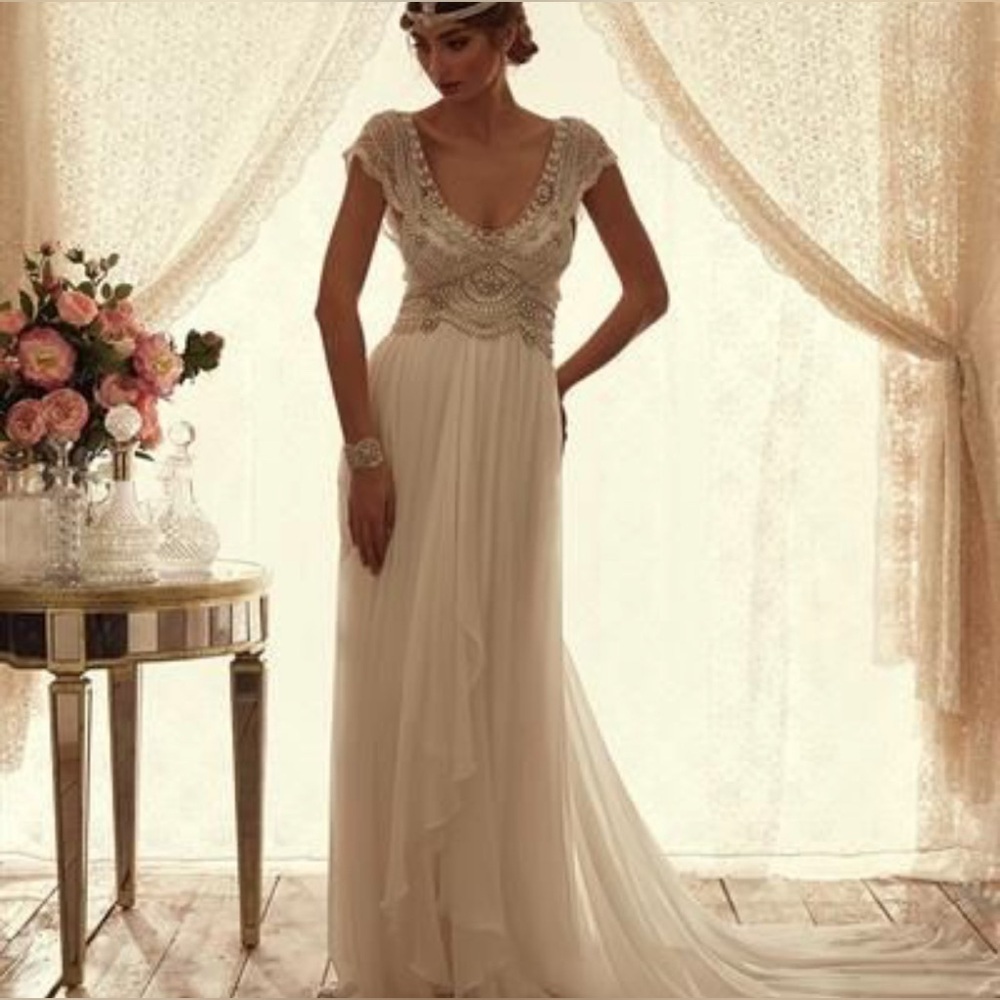 ✨BNWT Anna Campbell “Madison” Wedding Dress – Size S✨